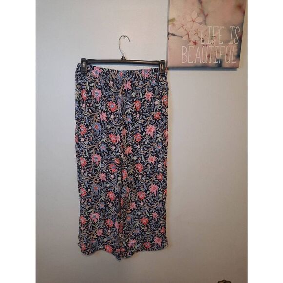 Ann Taylor LOFT Size S Floral Wide Leg Pants - Picture 3 of 4